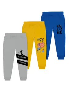 BAESD Boys Pack Of 3 Printed Cotton Joggers