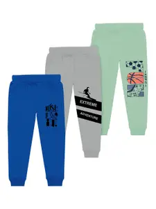 BAESD Boys Pack Of 3 Printed Mid Rise Joggers