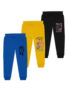BAESD Boys Pack Of 3 Graphic Printed Joggers