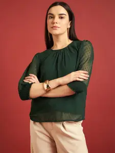 all about you Bishop Sleeves Round Neck Top