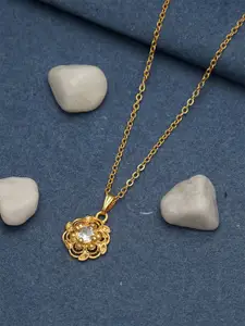 Ramdev Art Fashion Jwellery Brass Gold-Plated Necklace