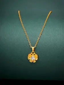 Ramdev Art Fashion Jwellery Brass Gold-Plated Necklace