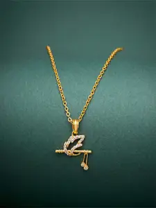 Ramdev Art Fashion Jwellery Gold-Plated & Bunsuri Charm Pendants with Chain