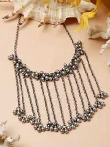 Moedbuille Silver-Plated Oxidised Necklace