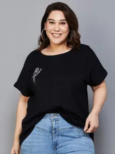 Nexus by Lifestyle Plus Size Extended Sleeves Cotton Top