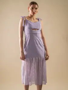 Stylecast X Hersheinbox Cut-Out Detail Lace Inserted Sheath Dress