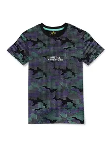Gini and Jony Boys Round Neck Printed T-shirt
