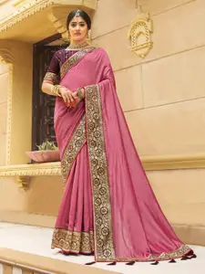 Anouk Zari Woven Design Party Wear Saree