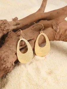 Accessorize Brass Oval Drop Earrings