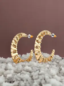 Accessorize Contemporary Half Hoop Earrings