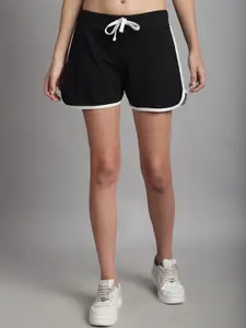 Rute Women Slim Fit Mid-Rise Cotton Sports Shorts