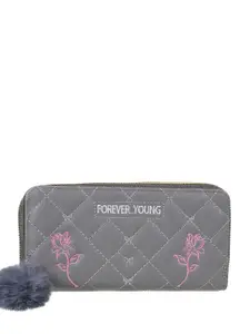 WALKWAY by Metro Women Floral Textured Two Fold Wallet