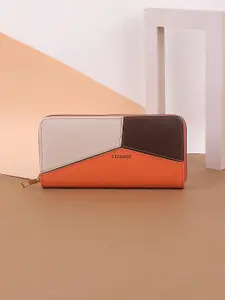 WALKWAY by Metro Women Colourblocked Zip Around Wallet