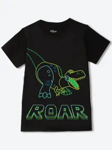 YK Disney Boys Round Neck Toy Story Printed Cotton T-shirt