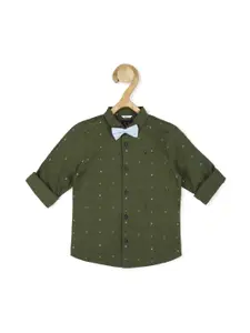 Allen Solly Junior Boys Slim Fit Opaque Printed Casual Shirt