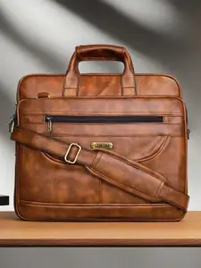 LOREM Unisex Textured Laptop Bag