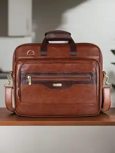 LOREM Unisex Textured Laptop Bag Up to 16 inch