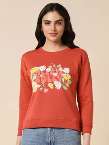 Allen Solly Woman Typography Printed Sweatshirt