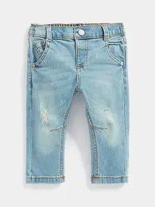 mothercare Boys Mildly Distressed Light Fade Stretchable Jeans