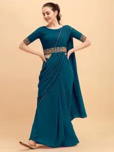 Reeta Fashion Pure Georgette Belted Banarasi Saree