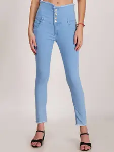 BAESD Girls Skinny Fit High-Rise Clean Look Jeans