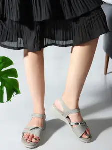 Carlton London Open Toe Comfort Heels