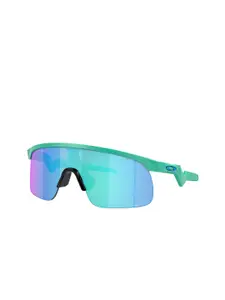 Oakley Junior OAKLEY Boys UV Protected Blue Lens Rectangle Sunglasses - 0OJ901090101923