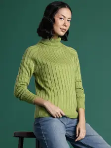 DressBerry Acrylic Self-Striped Pullover