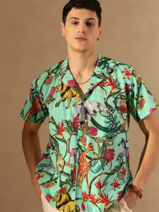 DENNISON Block Printed Oversized Casual Shirt