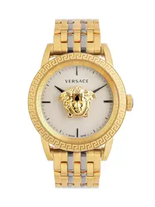 Versace Women Brass Embellished Dial & Stainless Steel Straps Analogue Watch VERD00919