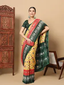 RACHNA Geometric Printed Patola Saree