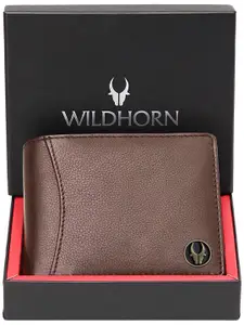 WildHorn Men Leather Two Fold Wallet
