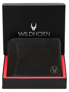 WildHorn Men Leather RFID Two Fold Wallet