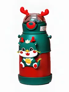Little Surprise Box LLP Green & Red Stainless Steel Single Wall Vacuum Water Bottle