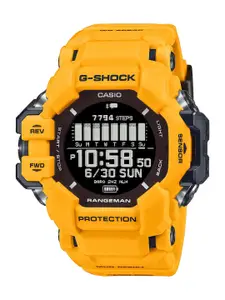 CASIO Men G-Shock GPR-H1000-9DR Digital Dial Yellow Bio-Based Resin Band Watch G1530