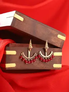 Priyaasi Gold-Plated Contemporary Chandbalis