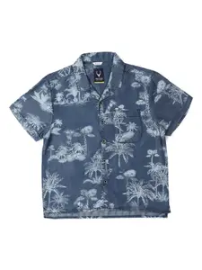 Allen Solly Junior Boys Floral Opaque Printed Casual Shirt