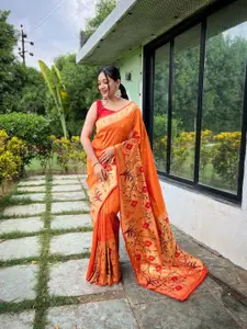 SGF11 Floral Woven Design Zari Banarasi Saree