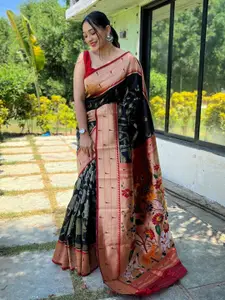 SGF11 Floral Zari Art Silk Kanjeevaram Saree