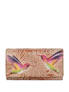 Anuschka Women Floral Printed Leather Envelope Wallet