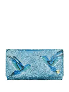 Anuschka Animal Printed Leather Two Fold Wallet