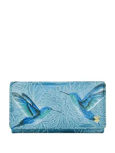 Anuschka Animal Printed Leather Two Fold Wallet