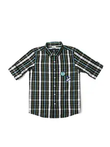 Allen Solly Junior Boys Slim Fit Checked Casual Shirt
