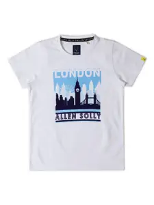 Allen Solly Junior Boys Graphic Printed Round Neck Short Sleeves Cotton T-shirt