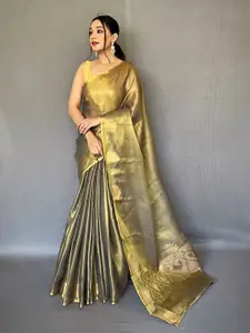 SGF11 Floral Zari Tissue Kanjeevaram Saree