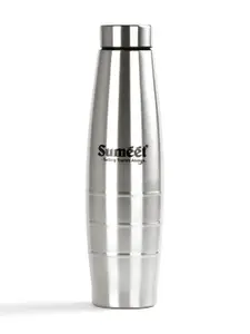 Sumeet Steel Toned Stainless Steel Single Wall Vacuum Water Bottle 1 ltr