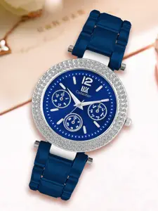 IIK COLLECTION Women Patterned Dial Bracelet Style Straps Analogue Watch IIK-3205W