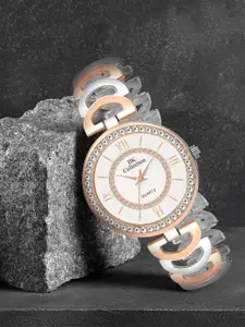 IIK COLLECTION Women Stainless Steel Bracelet Style Straps Analogue Watch IIK-3095W