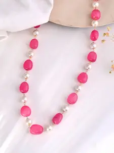 Silvermerc Designs Gold-Plated Gemstone Studded Necklace