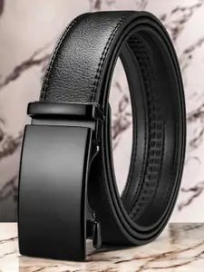 The Roadster Lifestyle Co. Men Textured Slider-Buckle Closure Formal Belt
